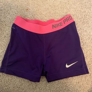 Purple Adult Small Nike Pros